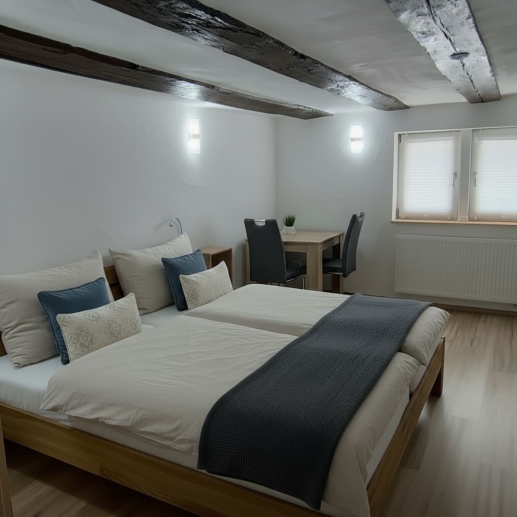 Zimmer 3 – Doppelbett (Kiefer)