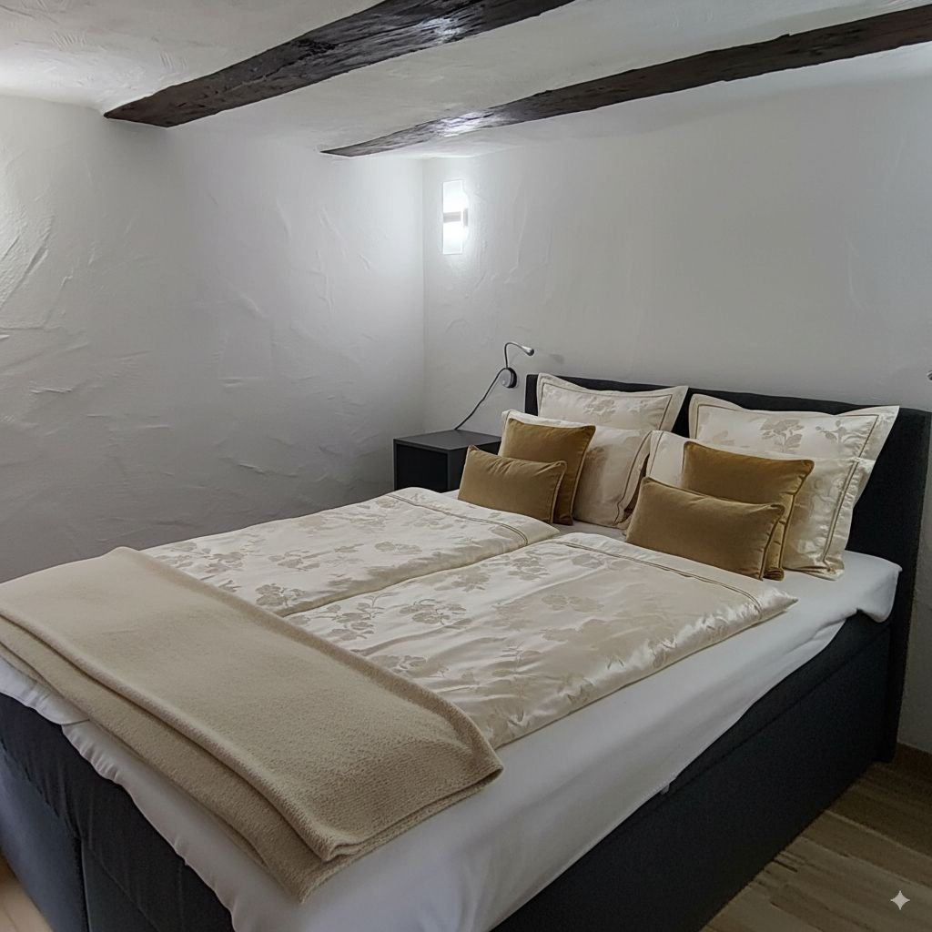 Zimmer 4 – Doppelbett (Lärche)